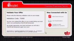 Chick-Fil-A survey Requirements - MyCFAVisit